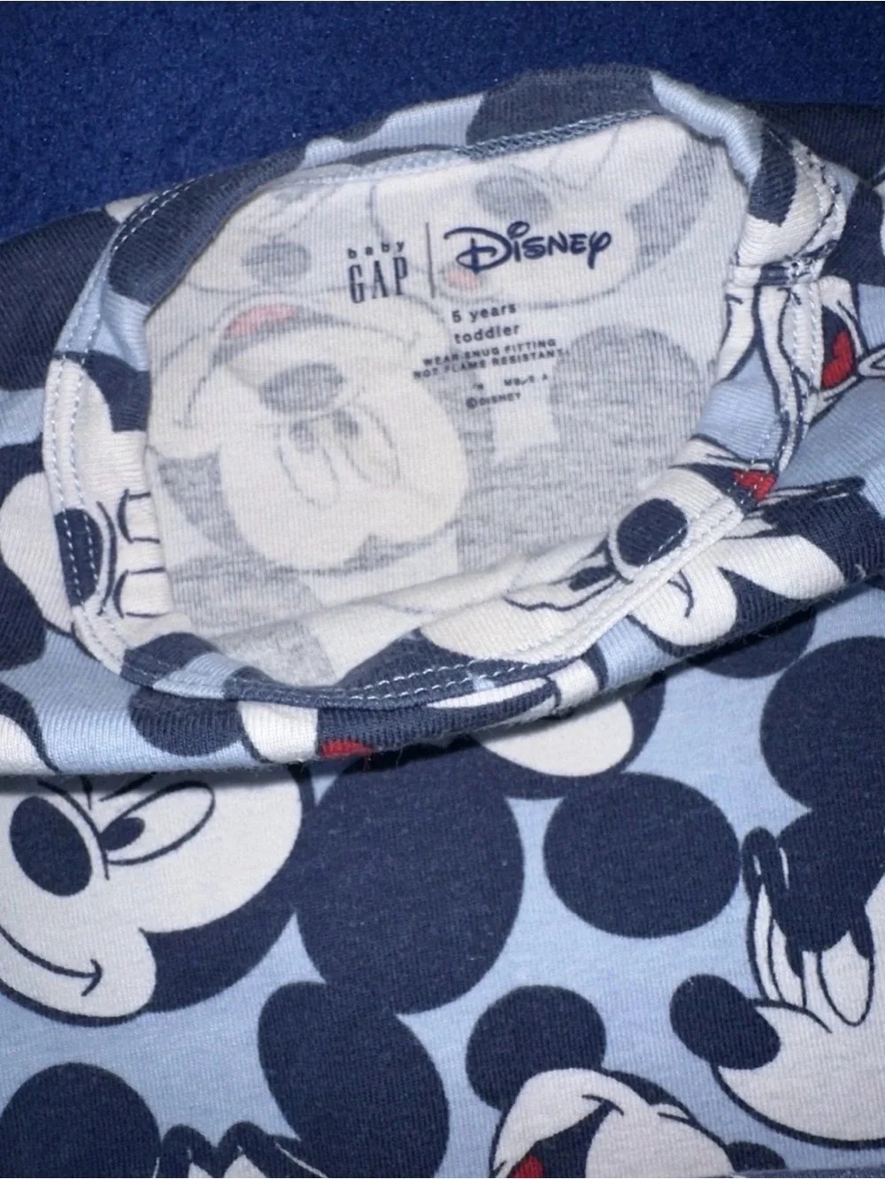 Gap Disney Girls Lot of 2 Two Piece PJ Pajama Set Size 5T Mickey Minnie Mouse